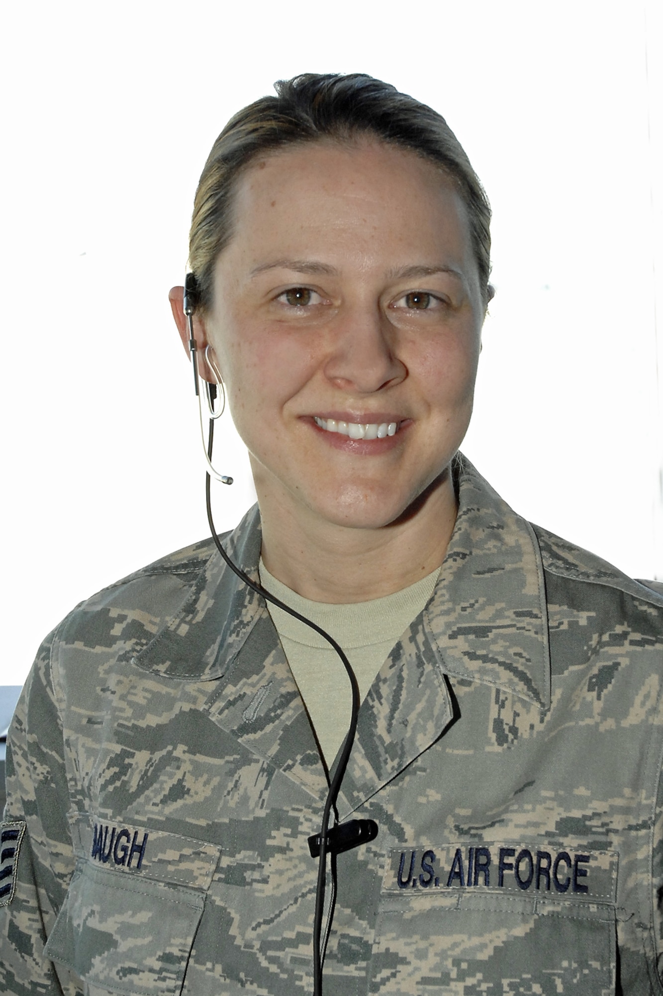 Staff. Sgt Erin Baugh, an air traffic controller with the 88th Operations Support Squadron at Wright-Patterson Air Force Base, Ohio, was named Air Force Materiel Command Air Traffic Control Watch Supervisor of the Year for 2008. Segeant Baugh, originally from Zelienople, Pa., recently returned from a six-month deployment to Iraq where she worked air traffic at Baghdad International Airport. She's been serving in the Air Force for eight years. (U.S. Air Force photo/William Pugh)