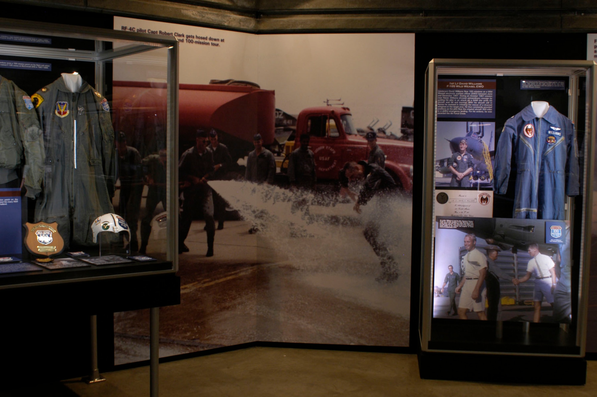 DAYTON, Ohio - A portion of the Badge of Honor: 100 Missions Up North exhibit in the Southeast Asia War Gallery at the National Museum of the U.S. Air Force. (U.S. Air Force photo)