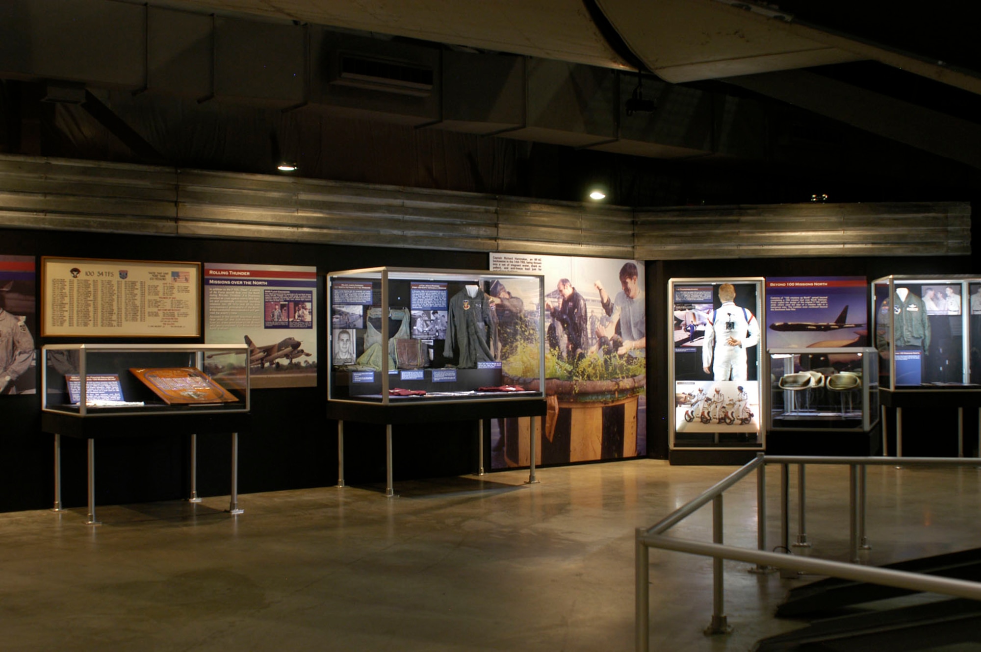DAYTON, Ohio - A portion of the Badge of Honor: 100 Missions Up North exhibit in the Southeast Asia War Gallery at the National Museum of the U.S. Air Force. (U.S. Air Force photo)