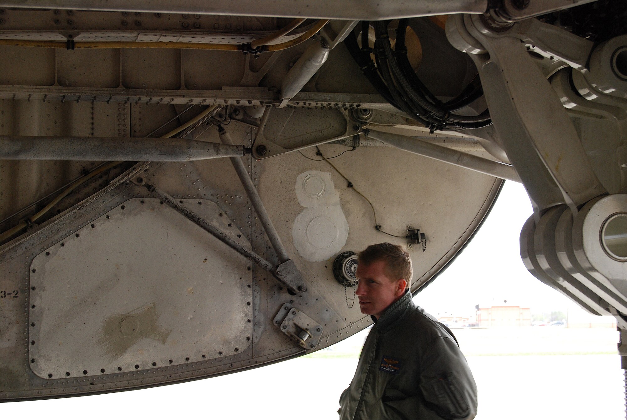 Civic leaders and Reservists from Dobbins ARB, Ga. visited the Alamo wing on a tour of area Reserve component units.The group traveled to Lackland AFB via C-130 and then spent two days touring several military component's Reserve forces. Civic leader tours allow civilian stakeholders a chance to see what Reservists bring to the fight. This tour give them the oportunity to get up close and personal to an Alamo Wing's C-5A Galaxy. (U.S. Air Force Photo/Airman Brian McGloin)