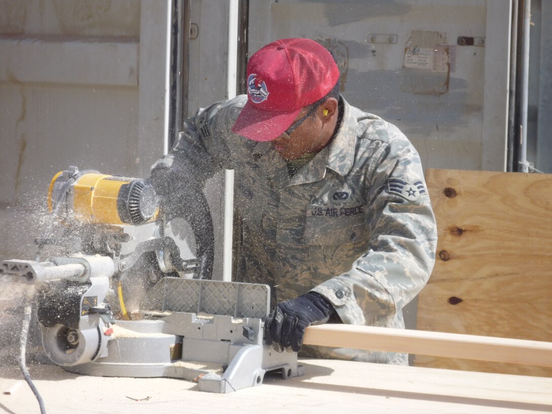 BAHGDAD, Iraq -- Senior Airman Wilbur Raguini is currently deployed from Langley. He said the moment he realized he "wasn't in Kansas anymore" was when he saw combat for the first time. (Courtesy photo)