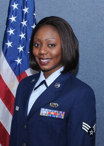 Senior Airman Robyn Alli, Joint Personal Property Shipping Office, earned the John L. Levitow Award