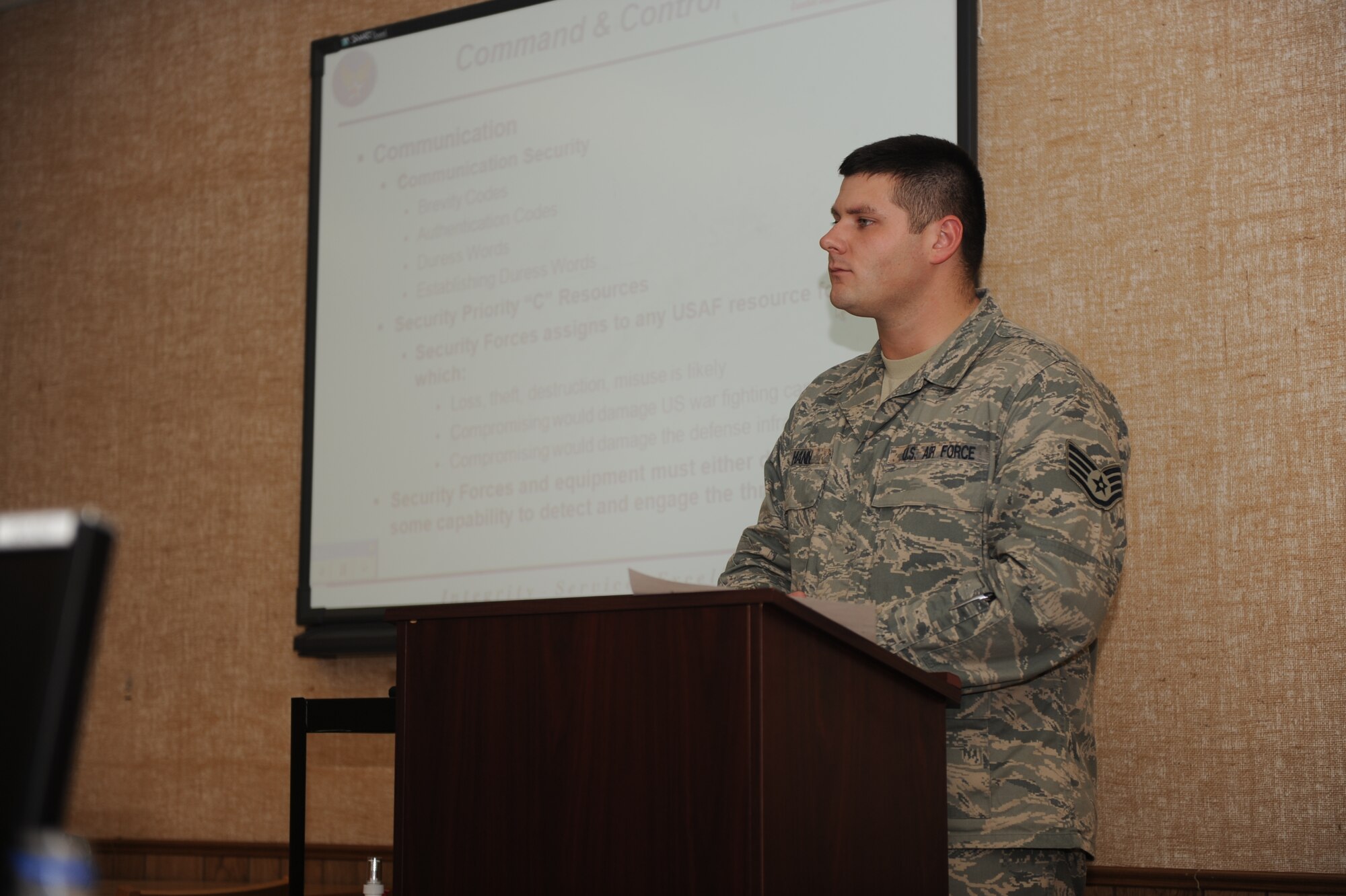 MOUNTAIN HOME AIR FORCE BASE, Idaho -- Staff Sgt. Theron Matthew Hann serves as a 366th Services Squadron readiness supervisor. (U.S. Air Force photo/ Senior Airman Ryan Crane)