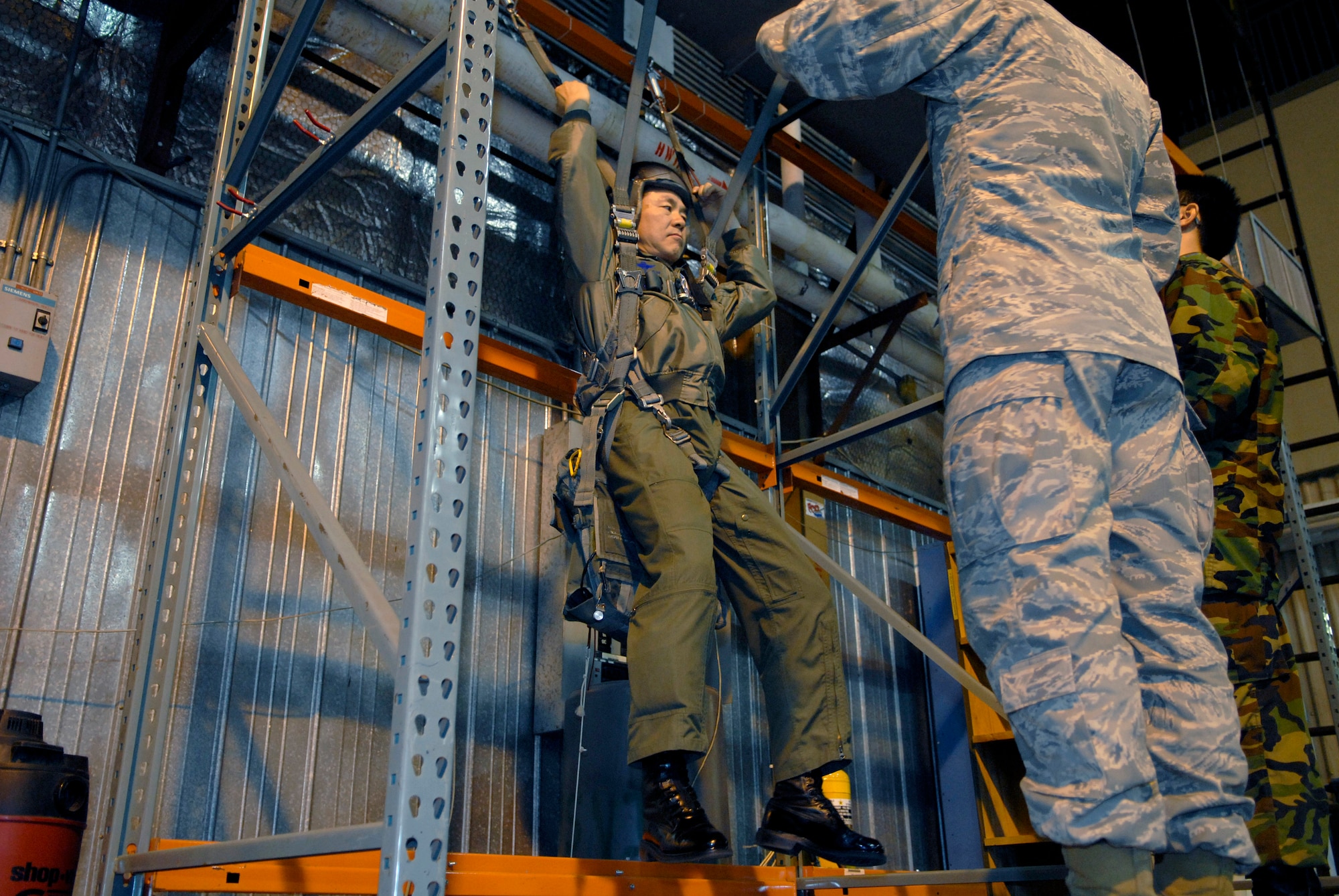 Lt Gen Oh, Change Hwan, Air Force Operations Command commander at Osan AB, preparing for his U.S. F-16 flight at Osan AB.  “Opportunities like this continue to remind me how ROK-US airmen have a decisive edge in skill, technology and operational capability,” said General Oh, Chang Hwan Air Force Operations Command commander at Osan Air Base. “Words cannot express the gratitude and respect we have for our U.S. Air Force partners supporting the ROK-US Alliance,” he added.(U.S. Air Force photo/Staff Sgt. Brian Ferguson)
