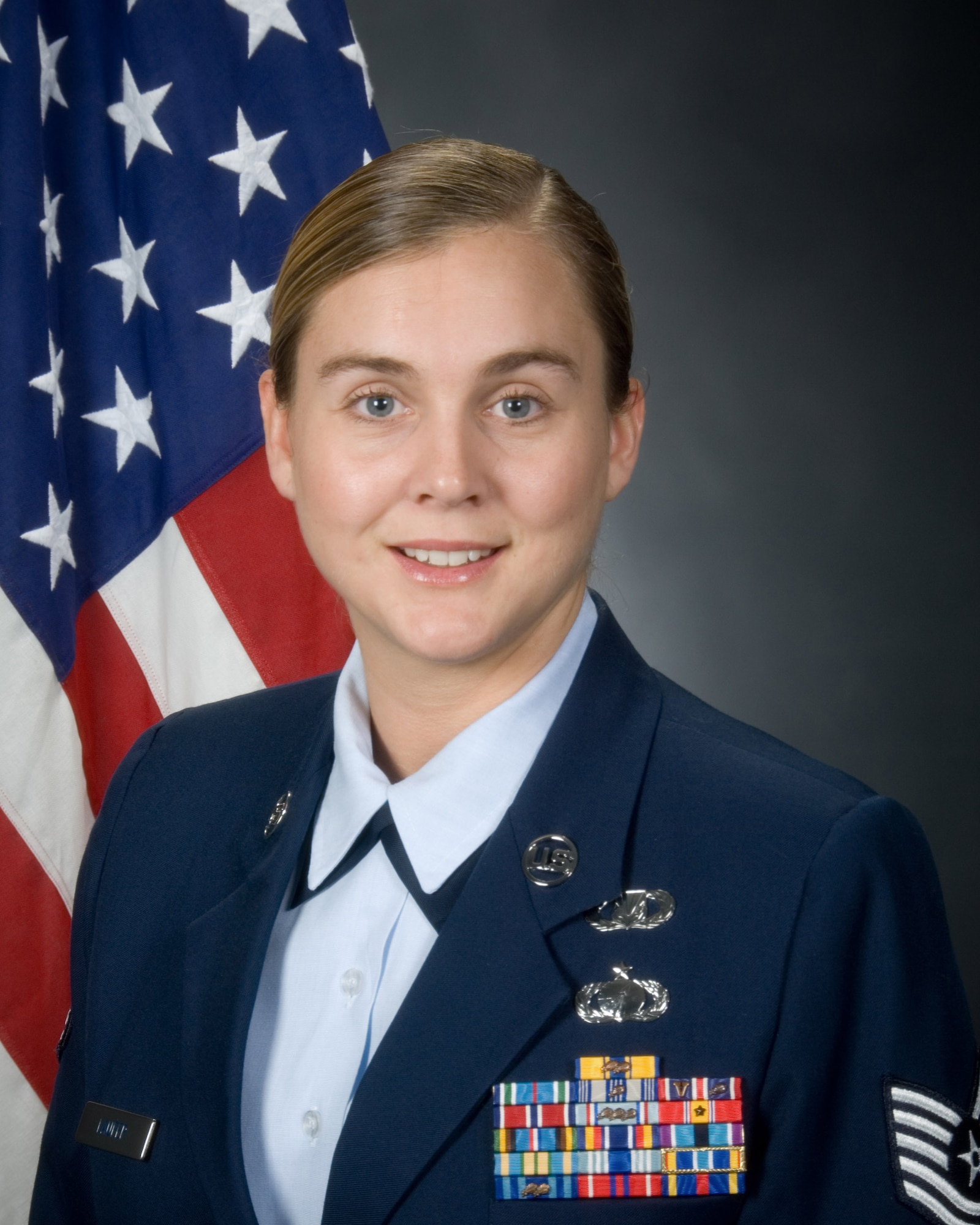 Tech. Sgt. Jennifer S. Laufer, 42nd Air Base Wing, is the Air University NCO of the Year for 2008. (Air Force photo)