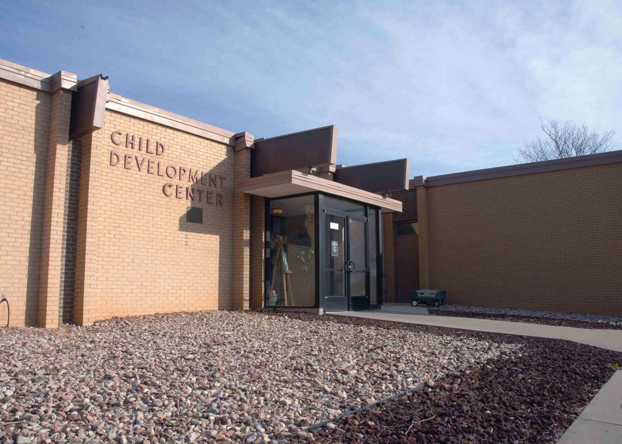 CANNON AIR FORCE BASE, N.M. -- A new $12 million Child Development Center will replace the current facility on base. Funds will come from the American Recovery and Reinvestment Act spending bill signed by President Barack Obama Feb. 17. Cannon received $26.4 million that will also fund base improvements such as roof repairs as well as  improvements to base water, sewer and power lines. (Air Force photo/Airman 1st Class James Bell)