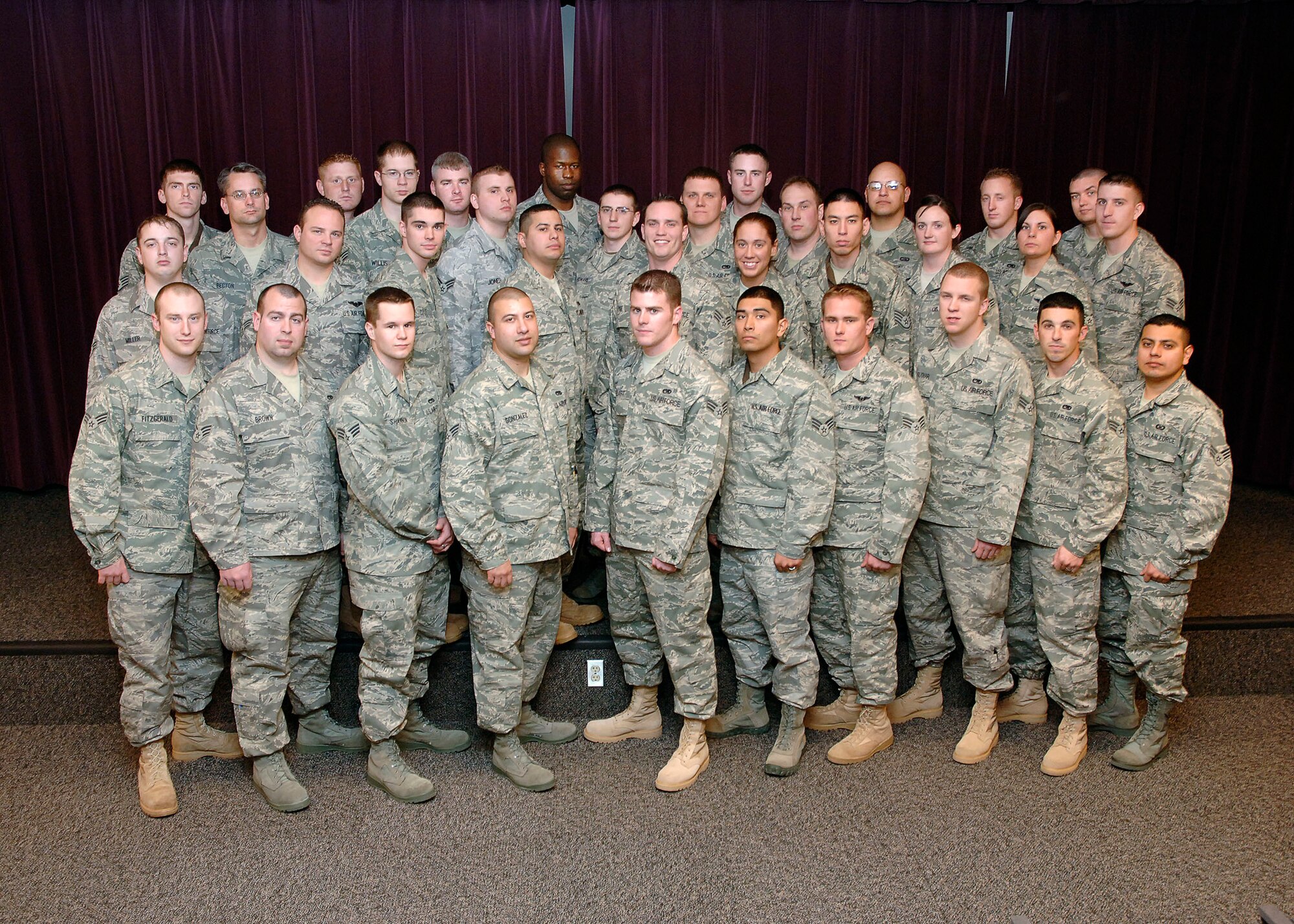 Airman Leadership School class 09-D graduated during a ceremony at the Tinker Club March 19. 