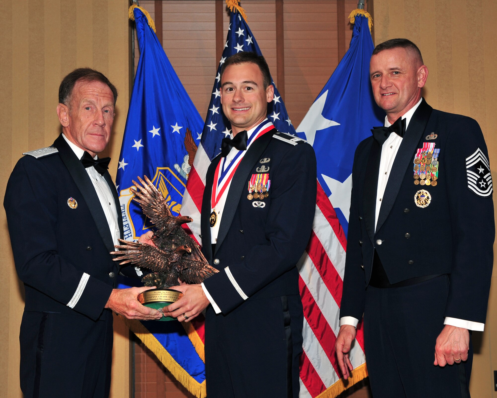 Capt. Daniel Werner, 49th Civil Engineer Squadron Explosive Ordnance Disposal Flight commander at Holloman Air Force Base, N.M., was honored for his outstanding performance in 2008 during the Twelfth Air Force (Air Forces Southern) Outstanding Performer of the Year banquet here March 11. 