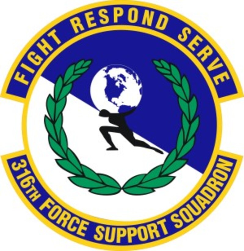 316 Force Support Squadron Emblem