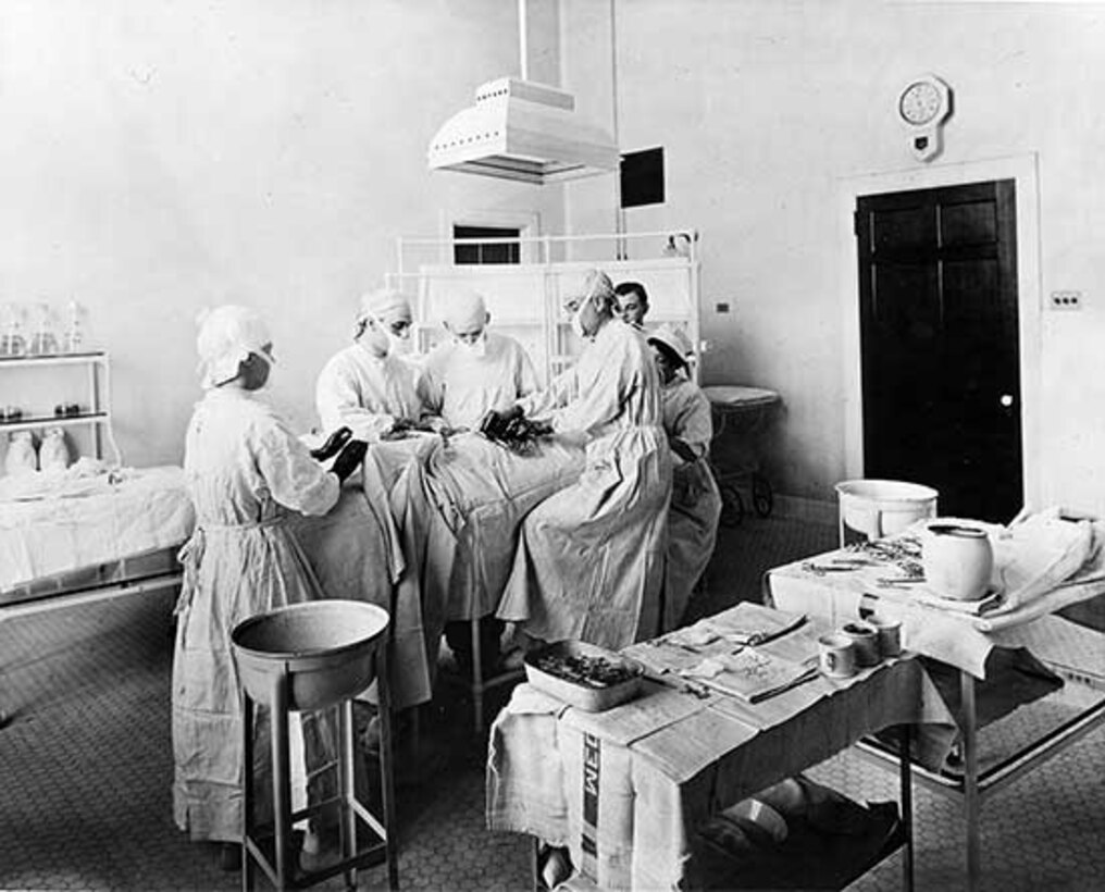 Surgery at Walter Reed, 1935.