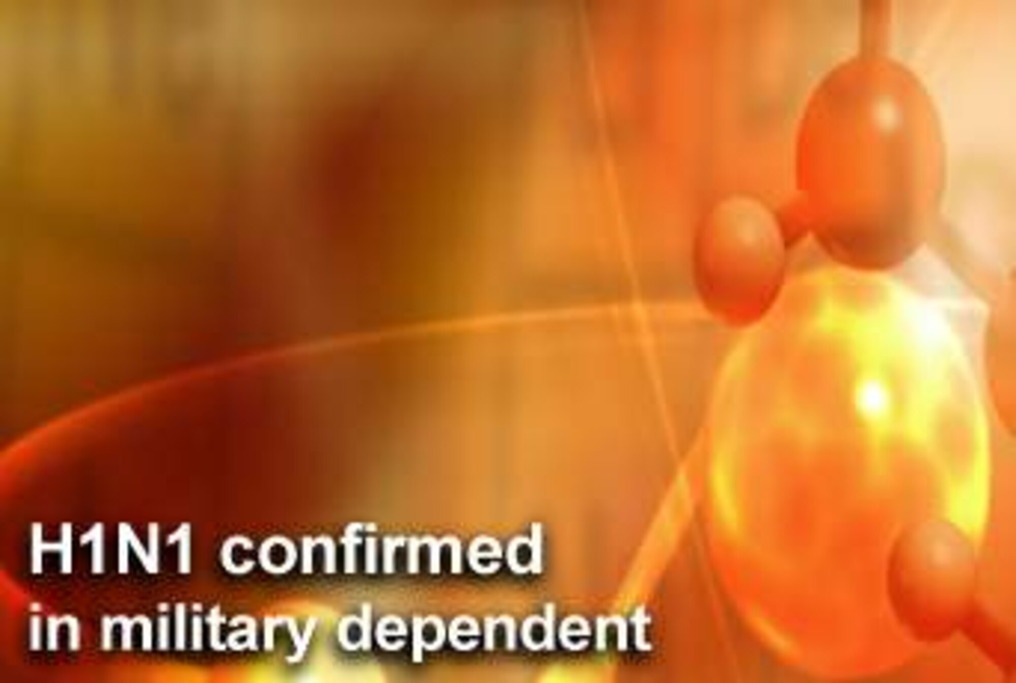 Centers for Disease Control and Prevention officials confirmed one isolated case of the H1N1 flu virus involving an 11-year-old boy who is a military dependent at Nellis Air Force Base, Nev. (U.S. Air Force graphic)