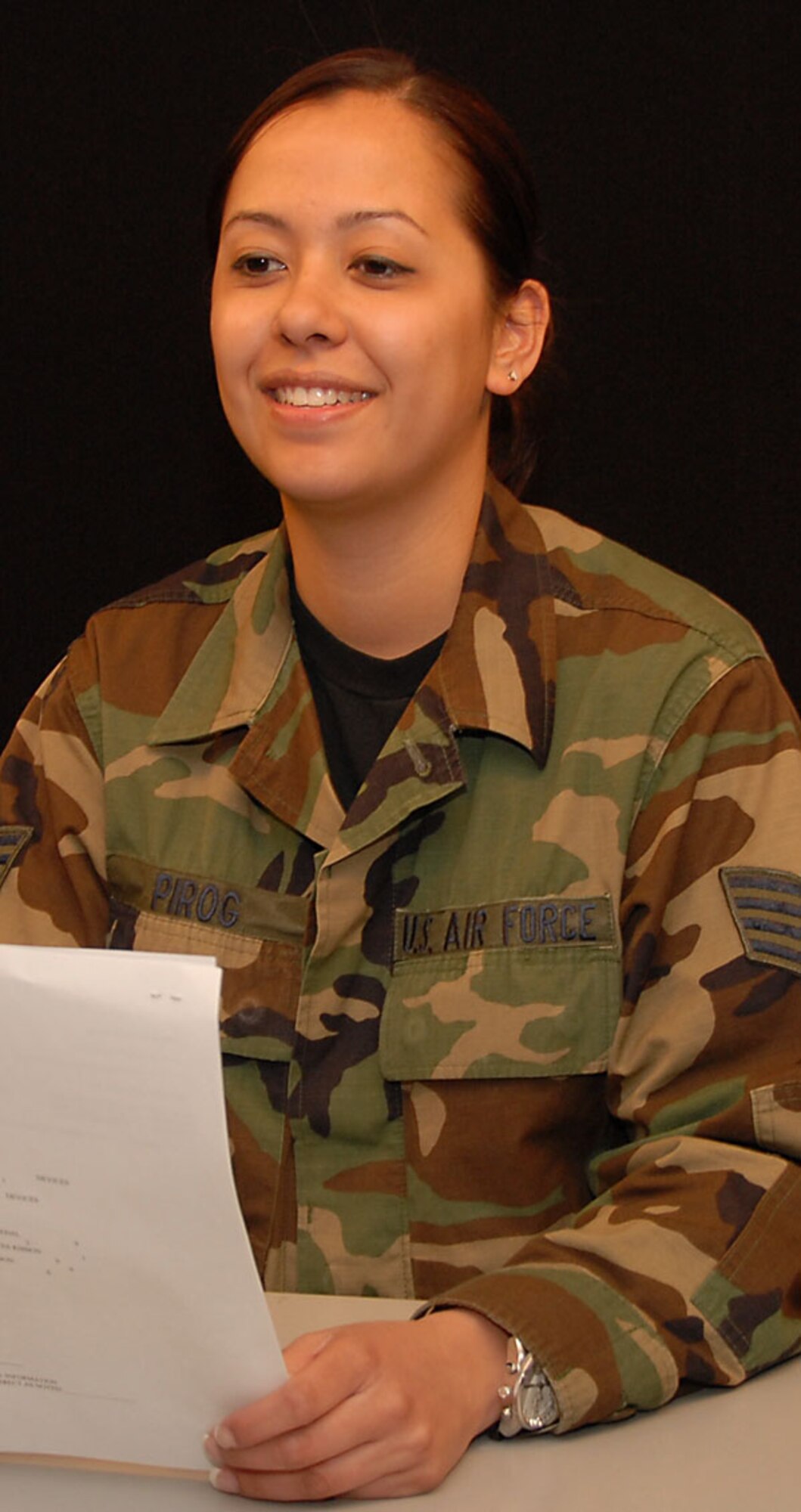 SSgt Dianne Pirog, 181st IW/PA, Broadcast Journalist