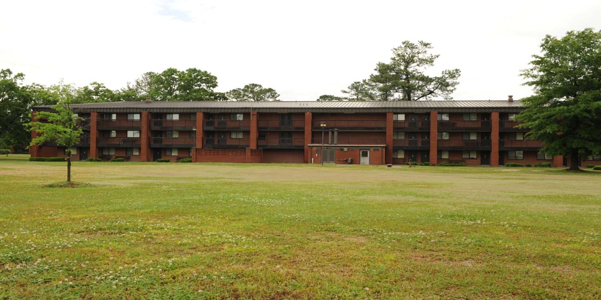 The 4th Fighter Wing will begin a renovation project on dormitory building 3613 later this year at Seymour Johnson Air Force Base, N.C., which will allow select eligible Airmen to move off base sooner than previous regulations allowed. The process will begin on a volunteer basis at the discretion of immediate supervisors, squadron commanders and first sergeants. (U.S. Air Force photo by Airman 1st Class Gino Reyes)