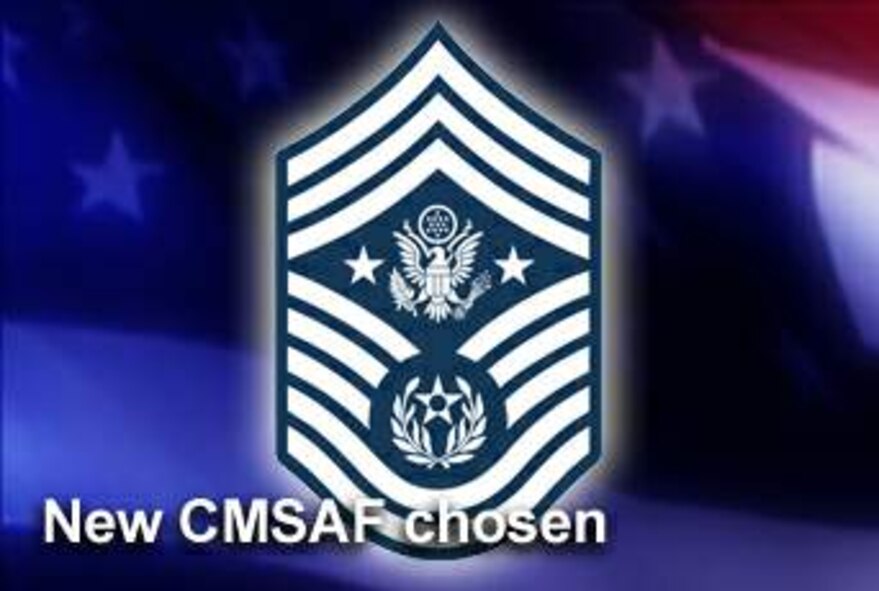 Chief Master Sgt. James A. Roy has been selected to replace Chief Master Sgt. of the Air Force Rodney J. McKinley, who will be retiring at the end of June.  Chief Roy currently is the senior enlisted advisor to the U.S. Pacific Command combatant commander.  (U.S. Air Force graphic)