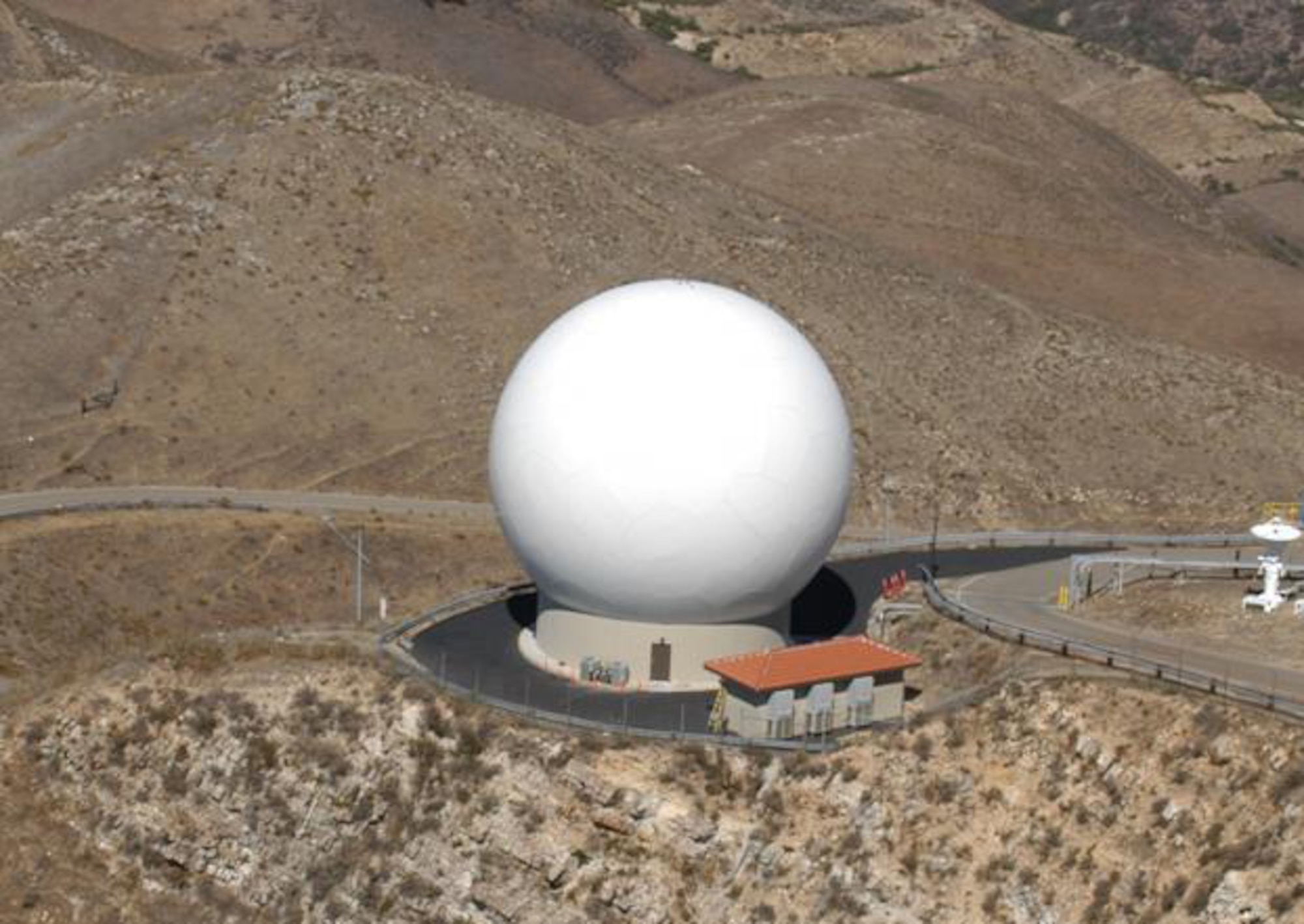 VANDENBERG AIR FORCE BASE, Calif. --  Members of the Launch Range Systems Wing team participated in a ground breaking ceremony April 28 for a new telemetry antenna for the Western Range. The Oak Mountain A T1 site, pictured here, sits approximately 100 yards from the new Oak Mountain B telemetry antenna. (Courtesy photo)

