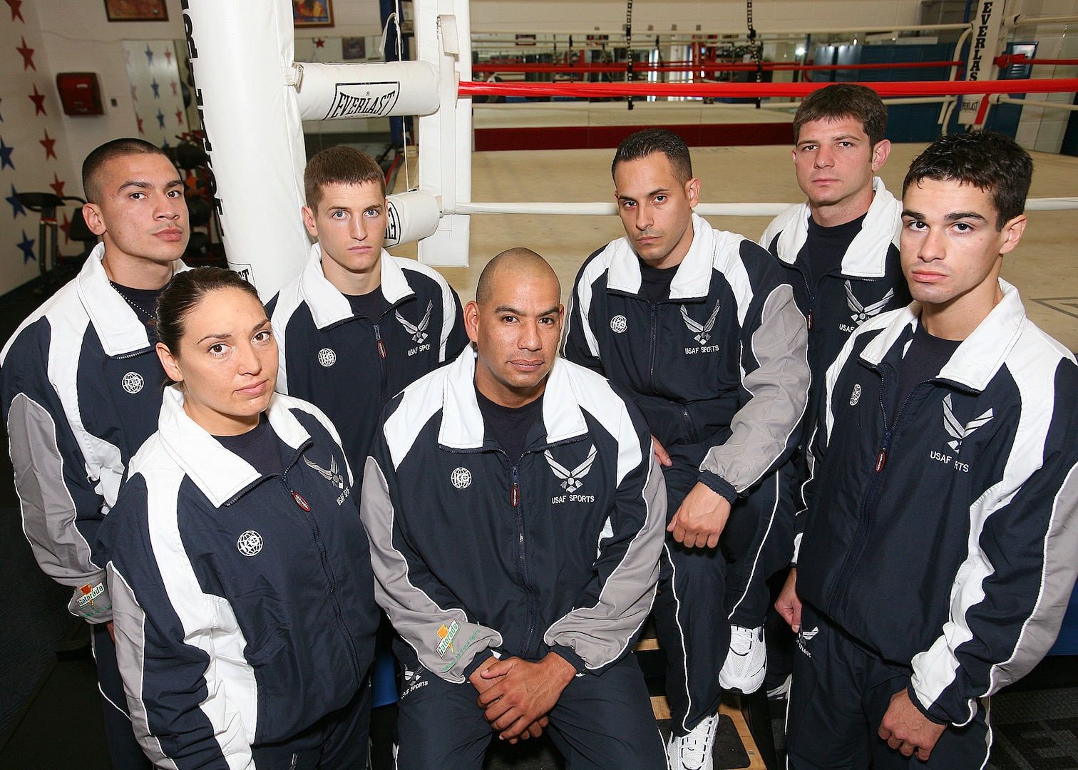 After roughly five weeks training at Lackland, the Air Force boxing team traveled to Fort Huachuca, Ariz., May 1 to compete in the Armed Forces Boxing Championship. (U.S. Air Force photo/Robbin Cresswell)