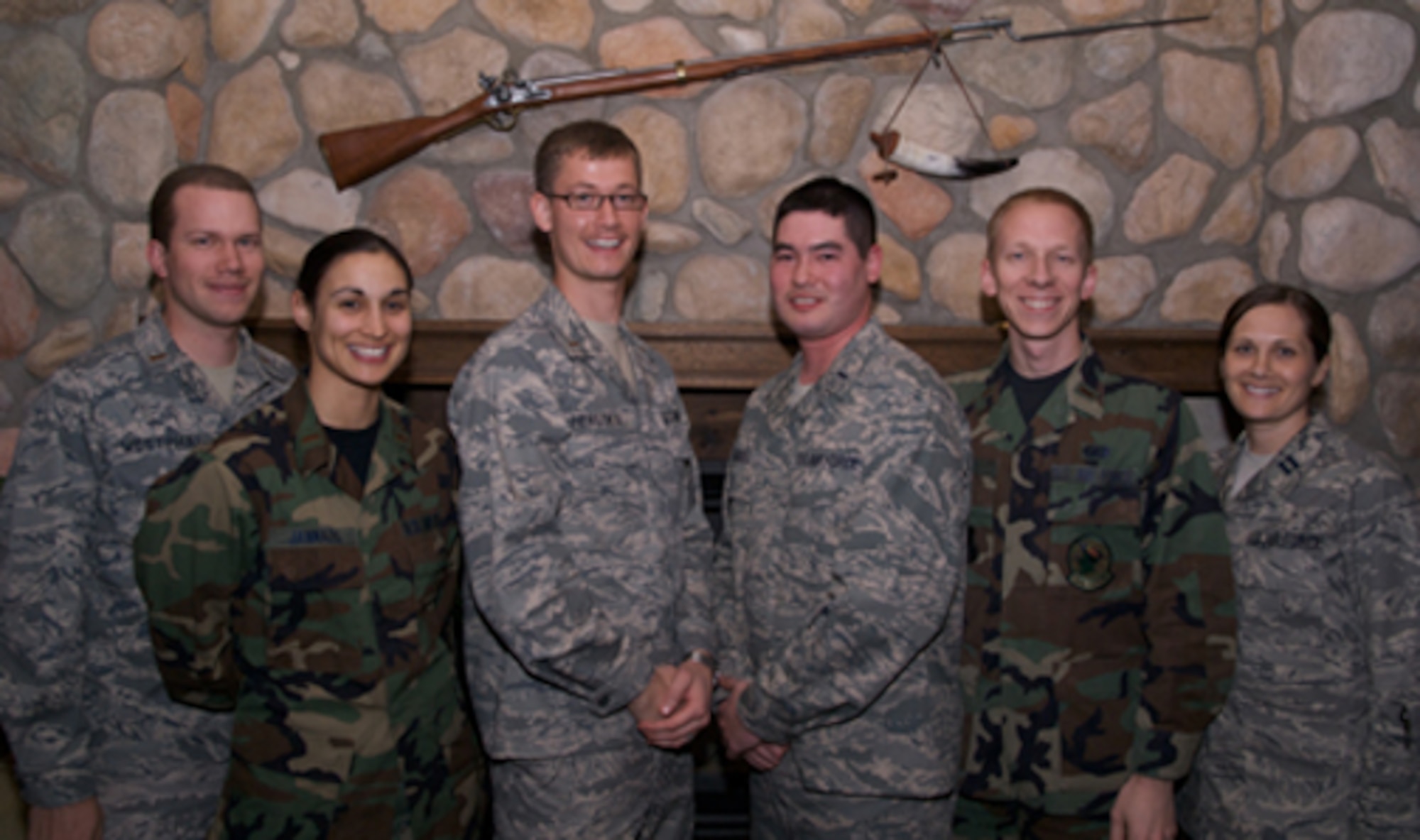 Hanscom’s new Company Grade Officers Council Executive Council hopes to revitalize the CGOC and increase its presence on base and in surrounding communities. The CGOC is composed of base lieutenants and captains and encourages professional development, collaboration with other base associations, social interaction and volunteerism. Members of the executive council, pictured from left to right, are: 2nd Lt. Aaron Westphal, 2nd Lt. Kathryn Jannazo, 2nd Lt. Benjamin Heruska, 1st Lt. Will Russell, 2nd Lt. Christopher Wenz and Capt. Kerry Ciolek.  (Courtesy photo) 