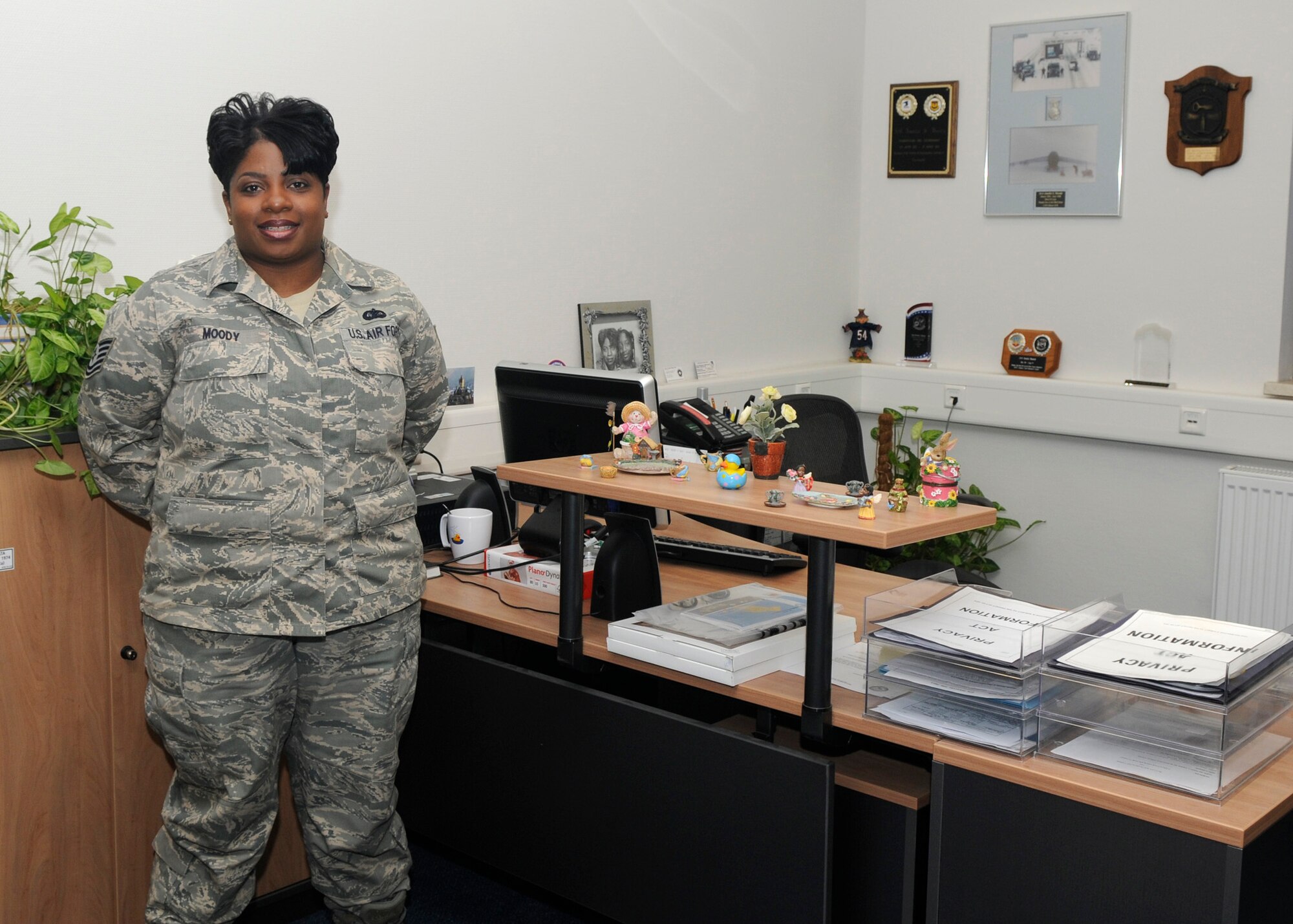 SPANGDAHLEM AIR BASE, Germany -- Tech. Sgt. Amelia Moody, 52nd Munitions Maintenance Group, is the 52nd Fighter Wing's Top Saber Performer for the week of May 8-14, 2009. (U.S. Air Force photo by Airman 1st Class Staci Miller)
