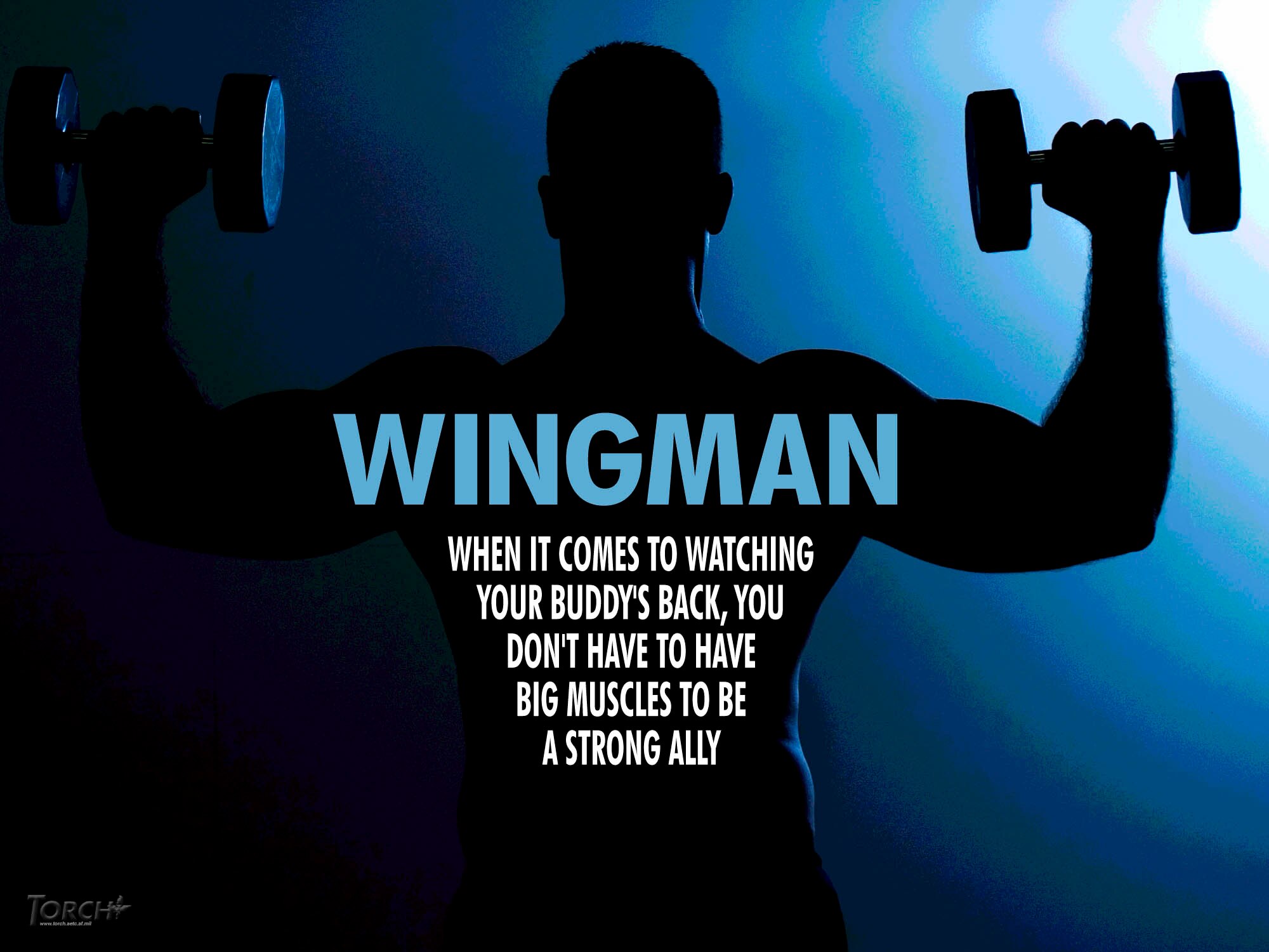 Torch Magazine - Weight Lifter Poster (photo by Tech. Sgt. Matthew Hannen)