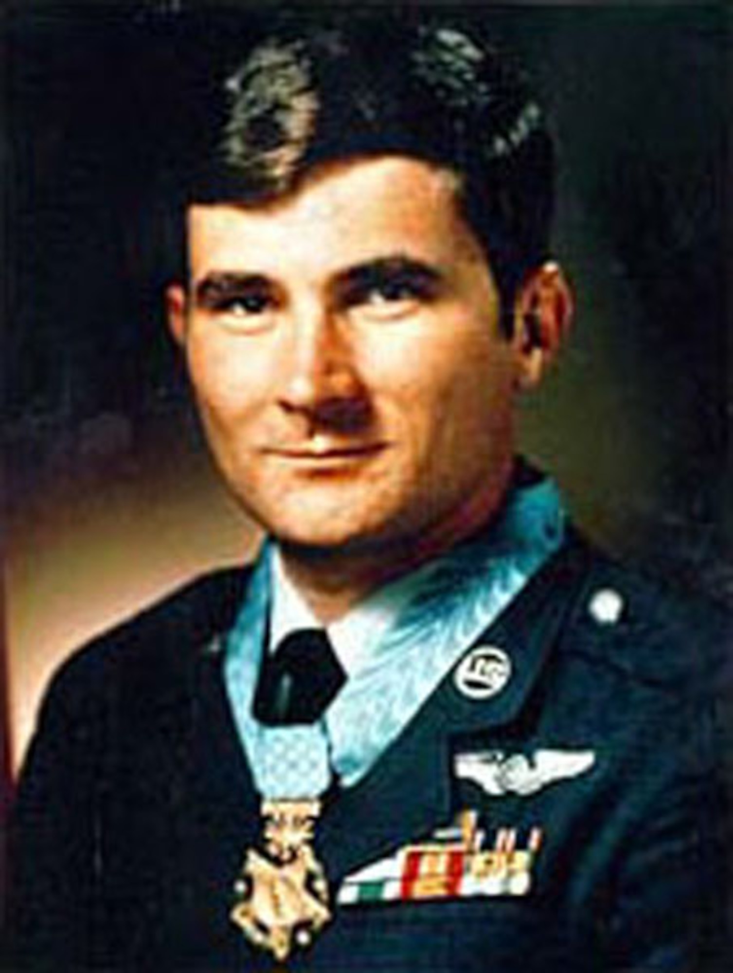 Sgt. John Levitow is the lowest ranking Airman ever to receive the Medal of Honor during wartime. Sergeant Levitow served as an AC-47 gunship loadmaster on a night mission in the Tan Son Nhut Air Base area Feb. 24, 1969 and saved an aircraft and crewmembers from an exploding flare. (U.S. Air Force photo) 