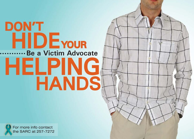 MOODY AIR FORCE BASE, Ga. -- Moody’s Sexual Assault Response Coordinator provides victims of sexual assault with the opportunity to have a victim advocate assigned to them to provide support and care during the healing process. Contact Frances Elmore, Moody SARC, at (229) 257-7272 for more information. (U.S. Air Force photo illustration by Senior Airman Brittany Barker) 