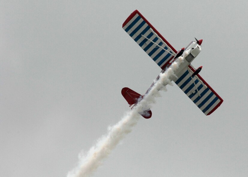 Gary Boucher performed aerial maneuvers for the crowd during the 2009 Defenders of Liberty Air Show  May 9.  (U.S. Air Force Photo by Trina R Jeanjacques) (Released)