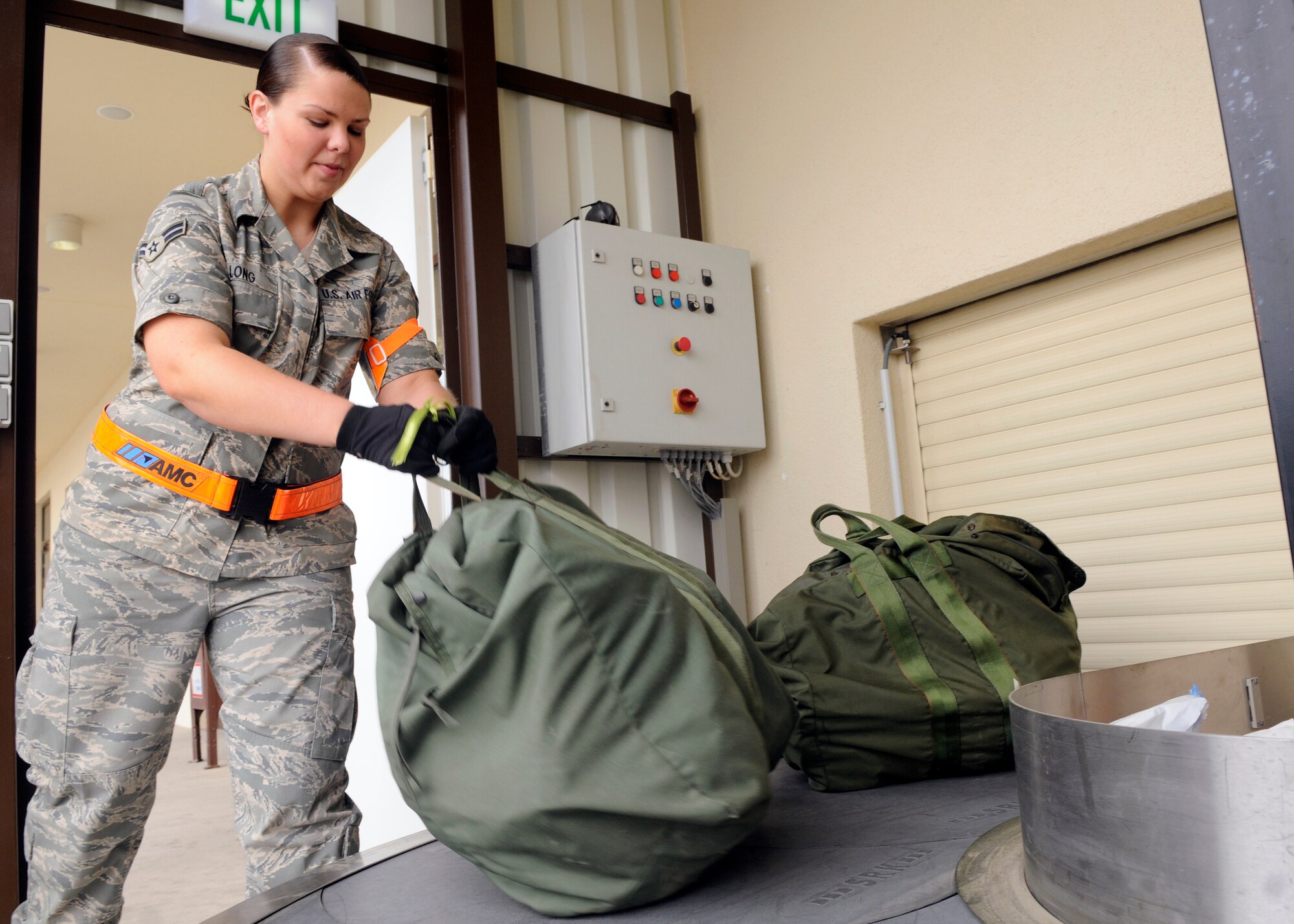 SPANGDHALEM AIR BASE, Germany -- Airman 1st Class Mary Long, 726th Air Mobility Squadron passenger service agent, is the 52nd Fighter Wing's Top Saber Performer for the week of May 15-21, 2009. (U.S. Air Force photo by Airman 1st Class Staci Miller)