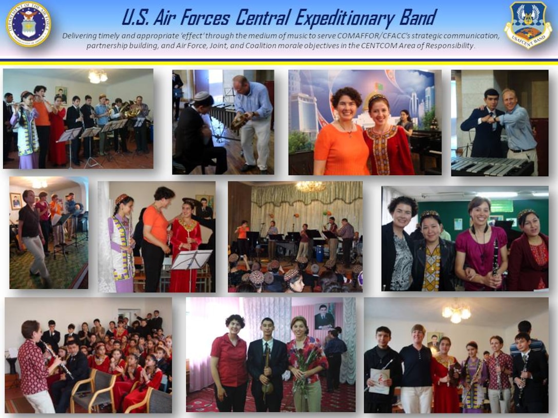 AFCENT Band Turkmenistan Collage