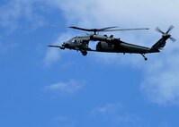 MOODY AIR FORCE BASE, Ga. -- Col. Kenneth Todorov, 23rd Wing commander, flies an HH-60G Pave Hawk helicopter for his final flight as the 23rd Wing commander here May 14. Colonel Todorov’s next assignment will be at U.S. Northern Command at Peterson Air Force Base, Colo. (U.S. Air Force photo by Senior Airman Brittany Barker)