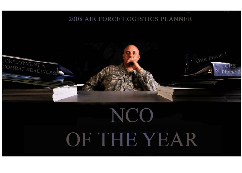 MOODY AIR FORCE BASE, Ga. -- Tech. Sgt. Robert Schenk, 23rd Logistics Readiness Squadron NCO in-charge of deployments, won the 2008 Air Force Non-commissioned Officer Logistics Planner of the Year Award. (U.S. Air Force illustration by Airman 1st Class Joshua Green) 