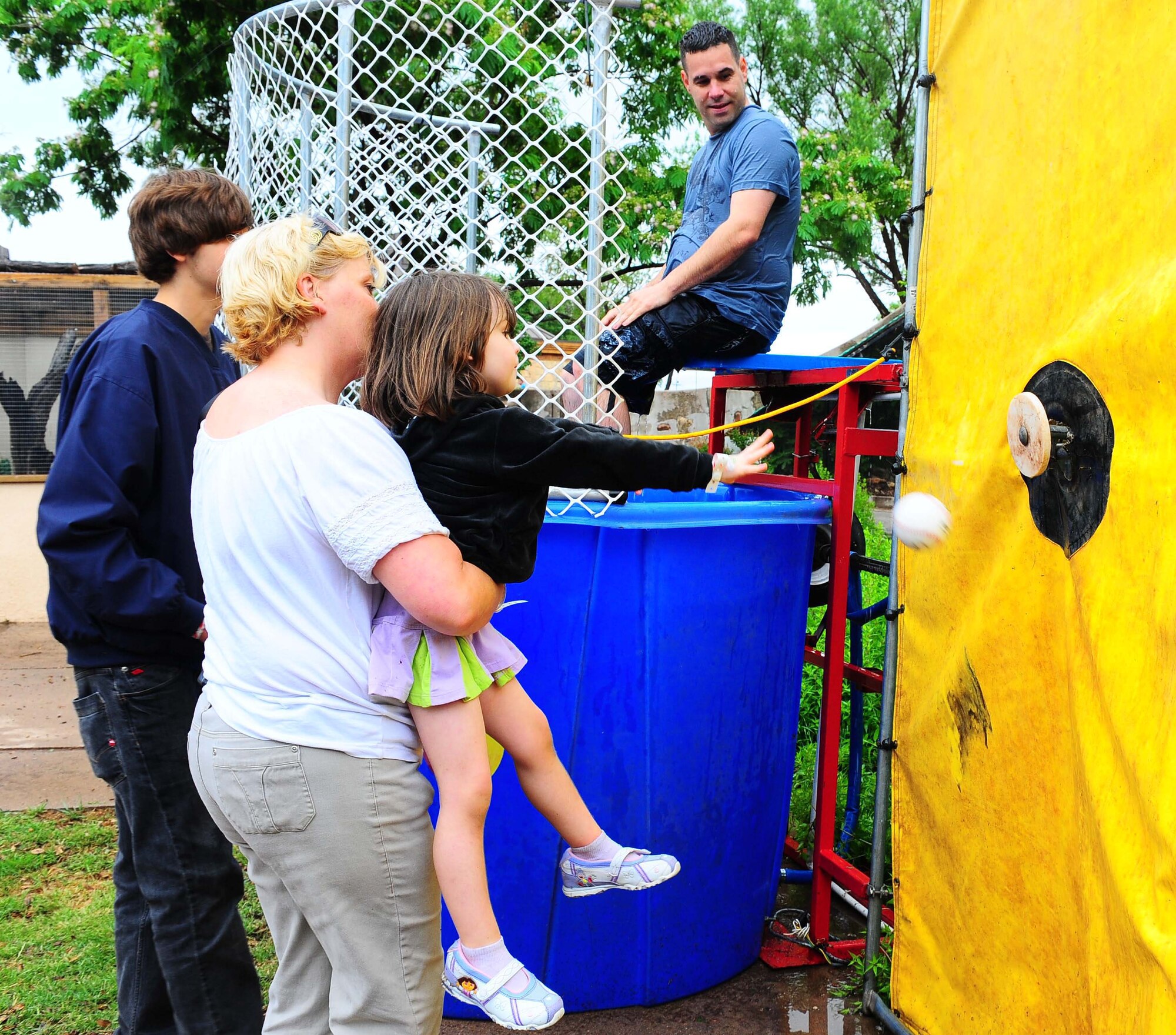 DYESS AIR FORCE BASE, Texas - Active Duty members and their families enjoyed an activity filled day at the Abilene Zoo during the annual Abilene community Zoolute, here May 16. Zoolute was created as a way to show tribute to U.S. Armed Forces, the offer free admission, give aways, and food to those who participate. (U.S. Air Force photo by Senior Airman Domonique Washington)