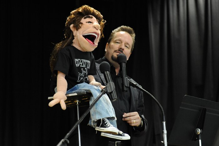 Mr. Terry Fator, celebrity ventriloquist, visited Lomie Gray Heard Elementary School to educate students about his career as an entertainer during the first-ever “Career Event” held at the school May 18. Mr. Fator entertained students with bits from this Las Vegas show, which he performs nightly in the local area. The purpose of the “Career Event” is to expose students to a variety of career fields in effort to encourage and motivate them to continue their education and pursue a profession they are passionate about. 