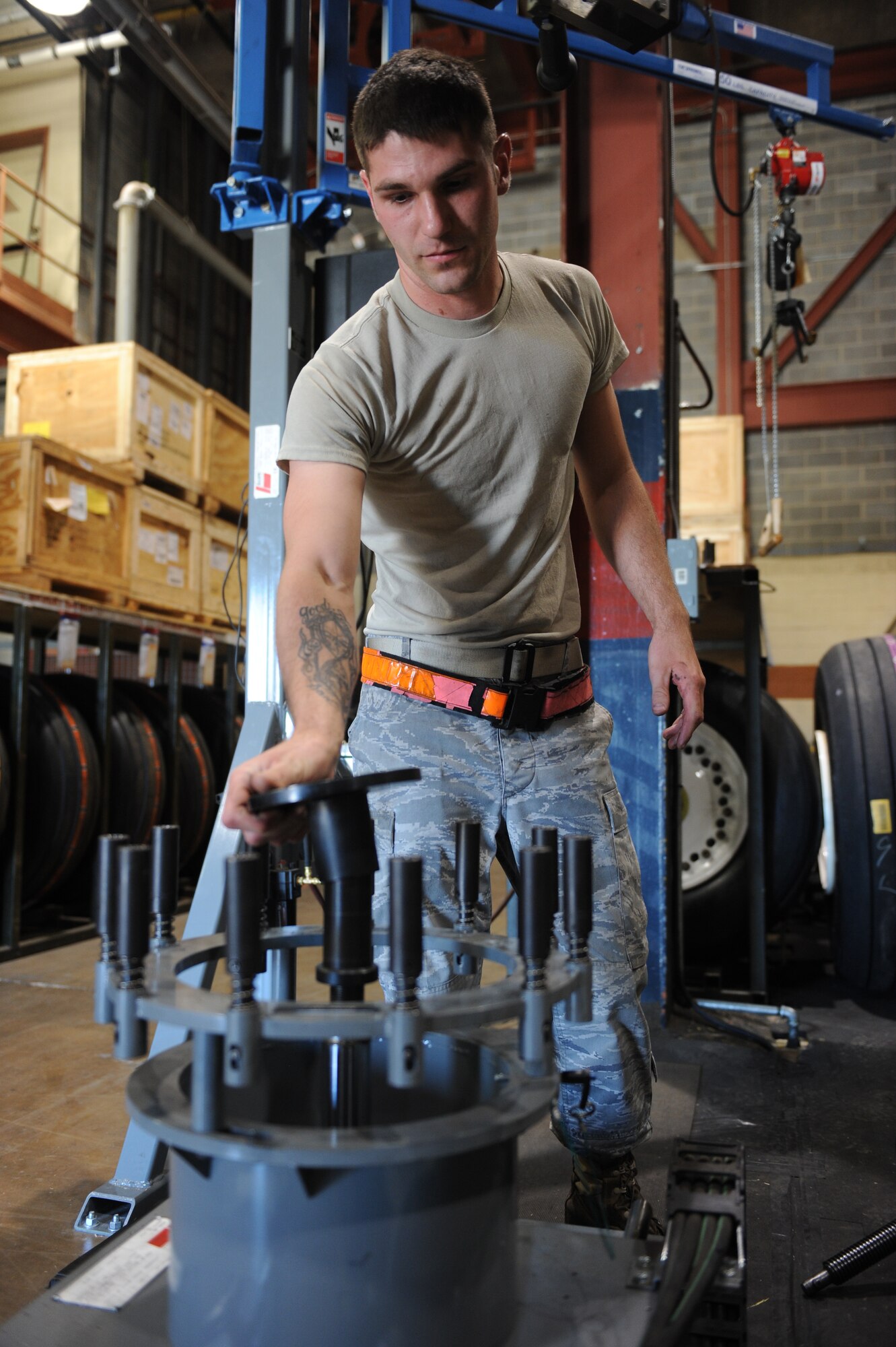 DYESS AIR FORCE BASE, Texas - Airman 1st Class Darryl Zornes from the 7th Equipment Maintenance Squadron is this week's warrior. (U.S. Air Force photo by Senior Airman Domonique Washington) 