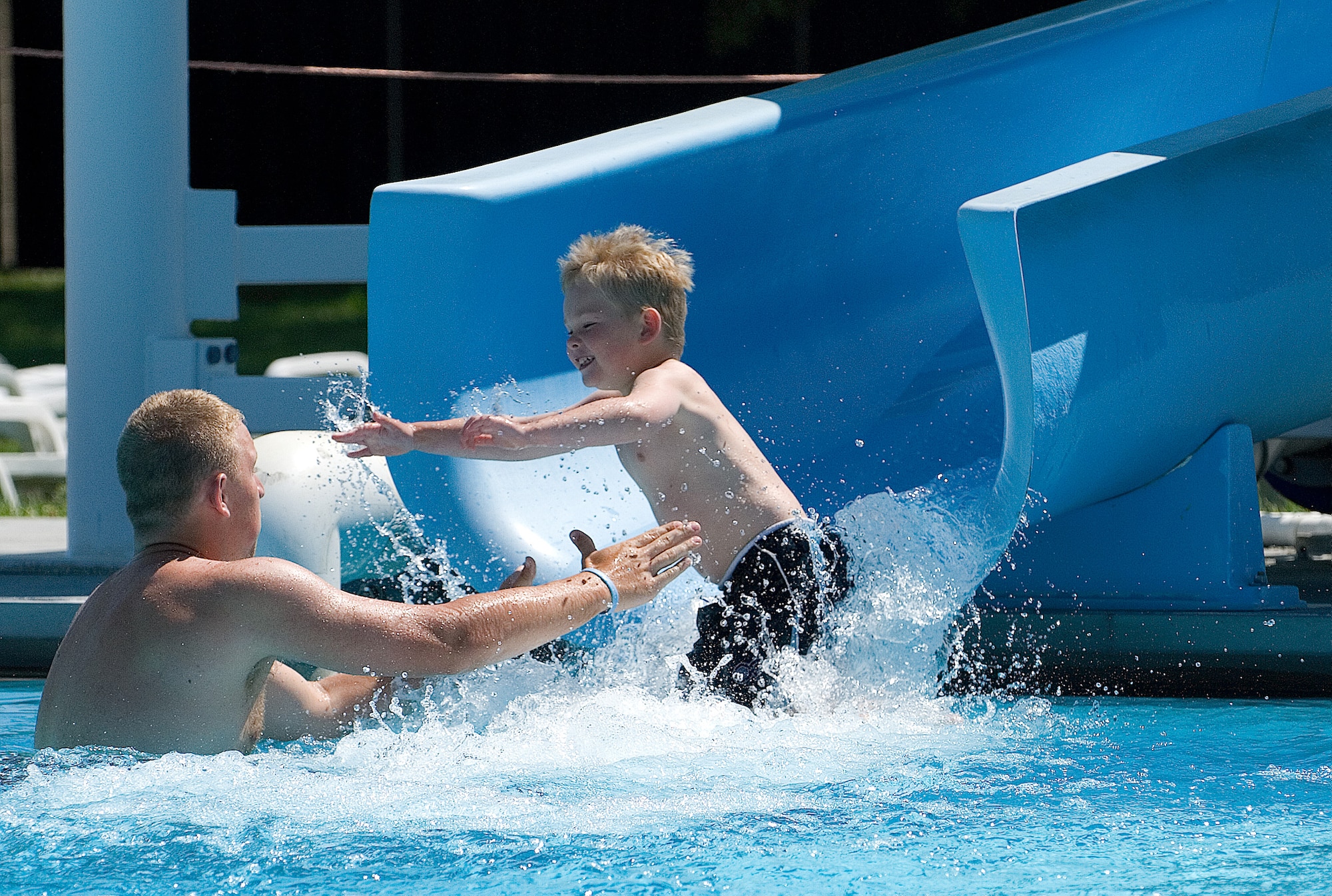 Dover's Oasis Pool, located in Eagle Heights, is open for Team Dover members this season, beginning May 23. The pool opens Memorial Day Weekend. Also, Memorial Day Weekend kicks off the 101 Critical Days of Summer campaign, which also stresses over the importance of water safety during the pool season. (U.S. Air Force photo/ Roland Balik)