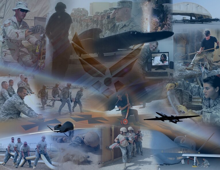 Beale members work to get the mission done, at home and around the world. (Graphic by Randy Gon)