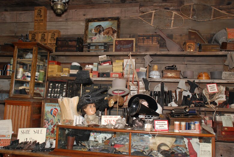 The Ghost Town Museum?s General Store is typical of Gold Rush-era merchandising, which featured everything from clothing and kitchen utensils to food staples and china. (U.S. Air Force photo/Ann Patton)