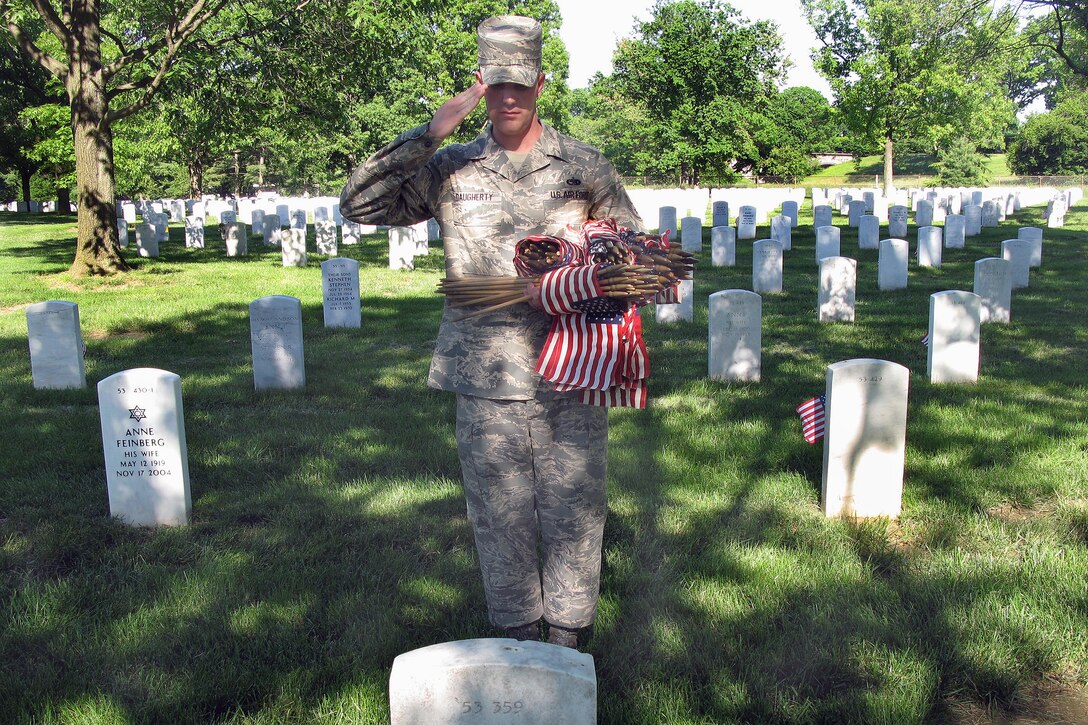 U.S. Air Force Staff Sgt. Brett Daugherty, a member of the Air Force