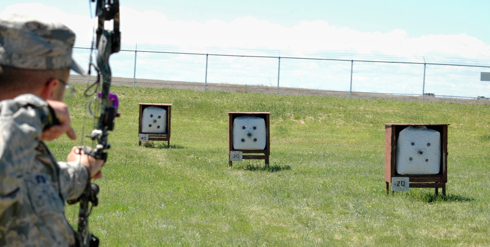 A member of the Eastside Archery Club practices his shooting with a bow and arrow. The club is looking for new members to join. (Courtesy photo)