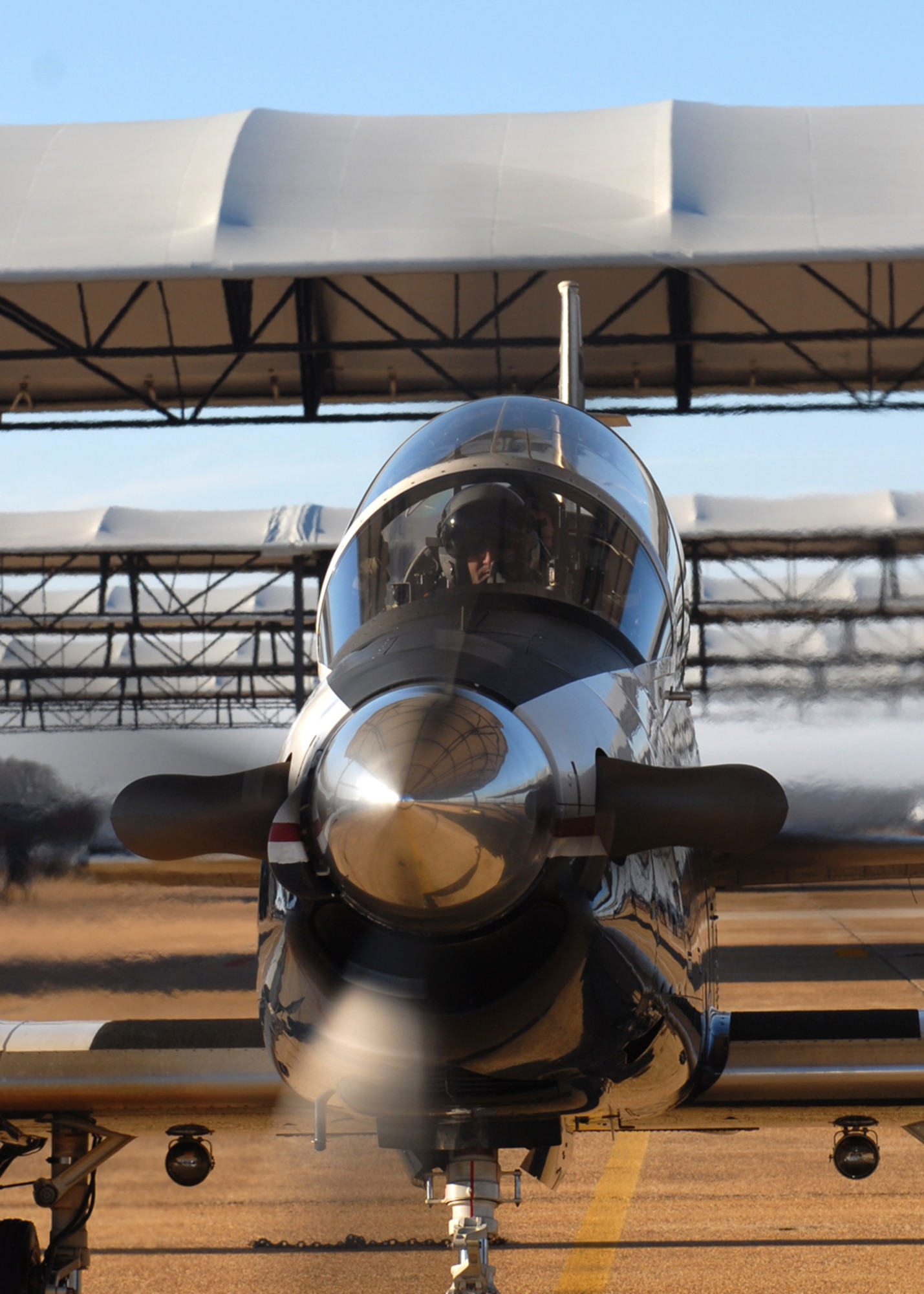 The T-6A Texan II is a single-engine, two-seat primary trainer designed to train Joint Primary Pilot Training, or JPPT, students in basic flying skills common to U.S. Air Force and Navy pilots.