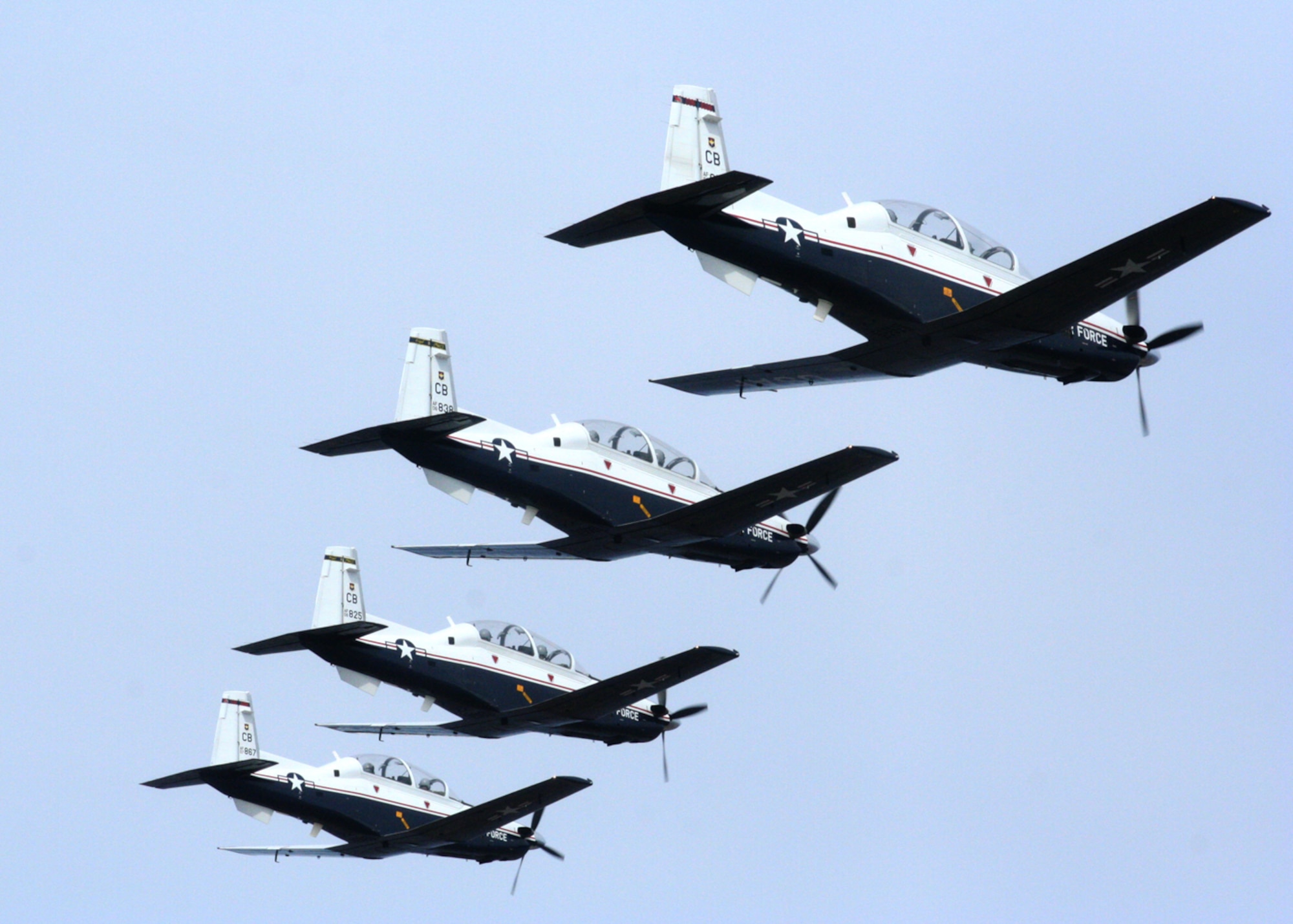 The T-6A Texan II is a single-engine, two-seat primary trainer designed to train Joint Primary Pilot Training, or JPPT, students in basic flying skills common to U.S. Air Force and Navy pilots.