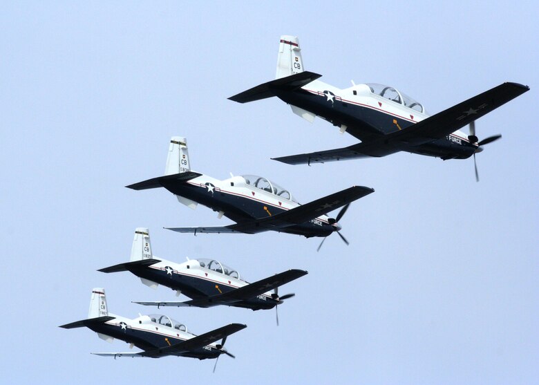 T 6a Texan Ii U S Air Force Fact Sheet Display