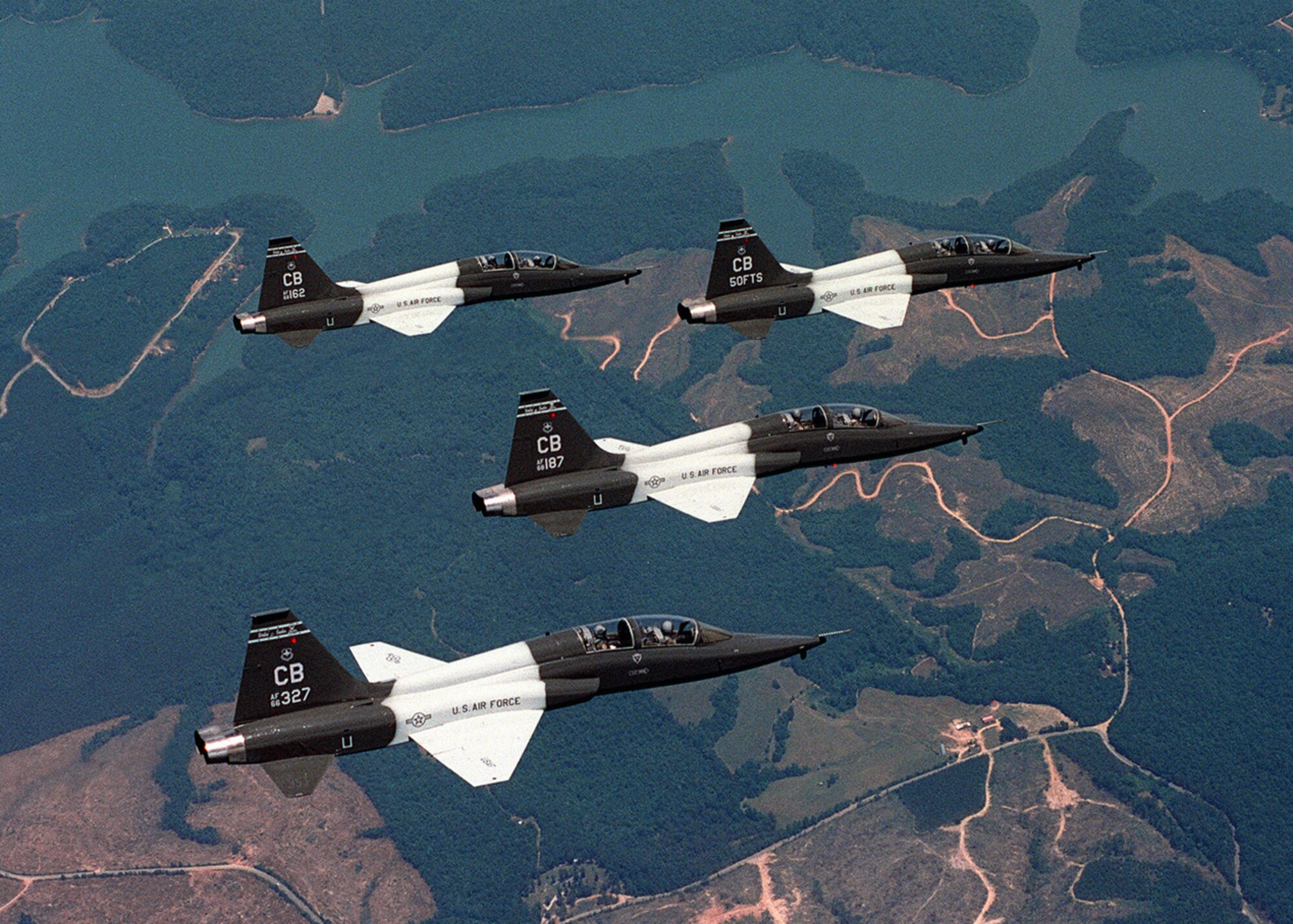 The T-38 Talon is a twin-engine, high-altitude, supersonic jet trainer used in a variety of roles. Air Education and Training Command is the primary user of the T-38C for joint specialized undergraduate pilot training.