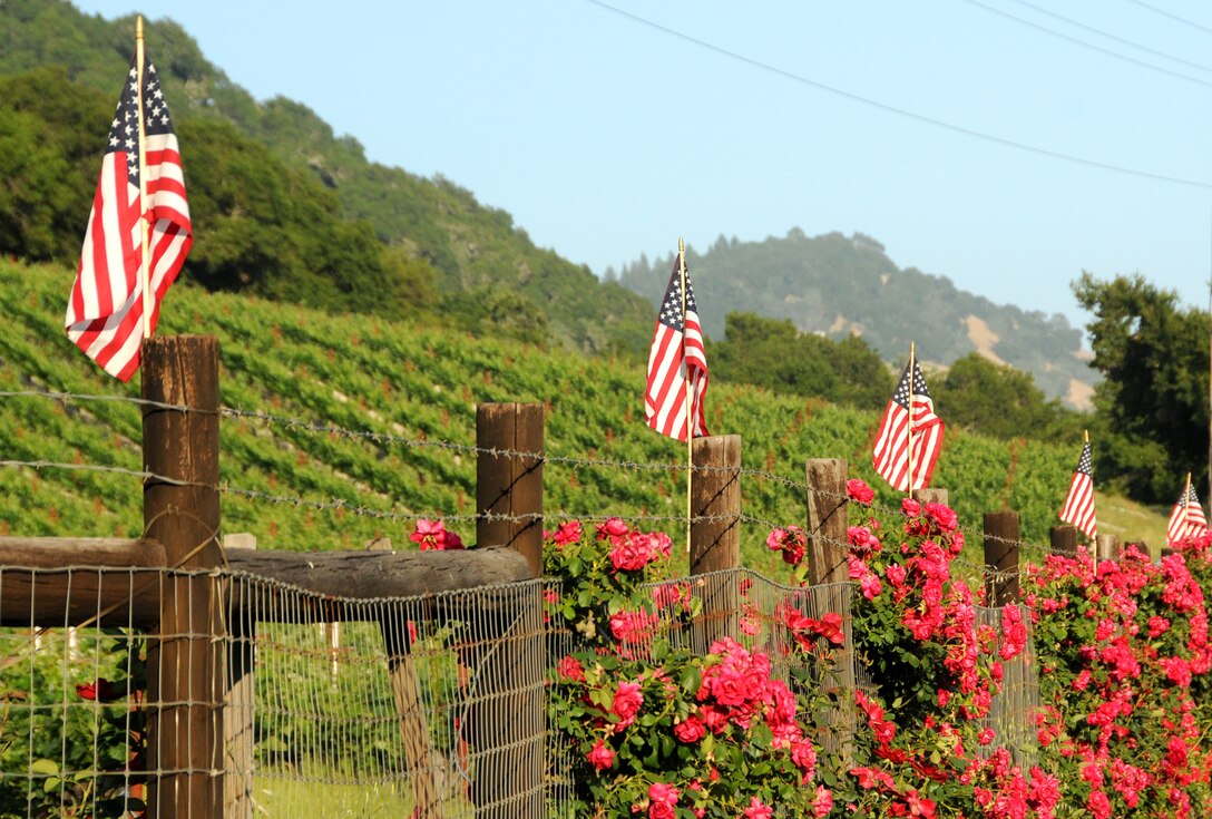 Patriotism was highly visible in Napa Valley this Memorial Day weekend.