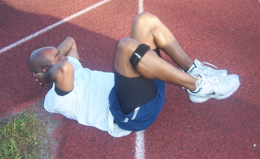 Master Sgt. Kenneth Foster, 325th Maintenance Operations Squadron Quality Assurance chief inspector, through exercises, hard work, and determination reaches his goals while participating with his group during the Biggest Loser Competition.  (Coutesy photo)