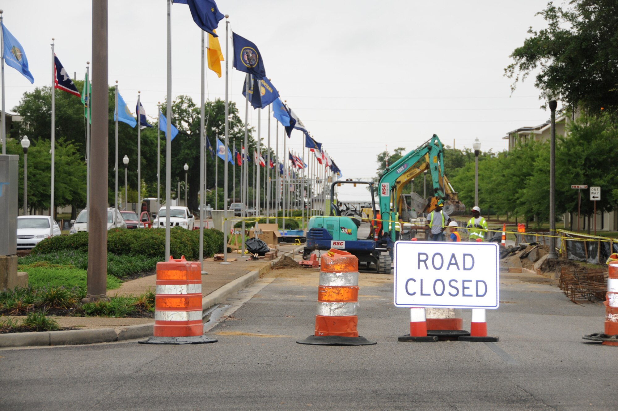 White Avenue Gate construction in progress > Keesler Air Force Base