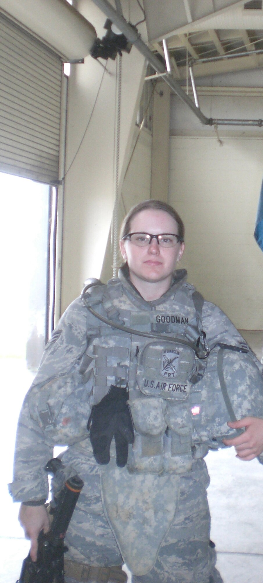 Pope AFB remembers Senior Airman Goodman, of the 43rd Logistics Readiness Squadron. Airman Goodman died May 26 while supporting Operation Enduring Freedom. Airman Goodman is the fifth Team Pope Airman killed in action since Sept. 11, 2001 and the first from the 43rd Airlift Wing (U.S. Air Force Photo)
