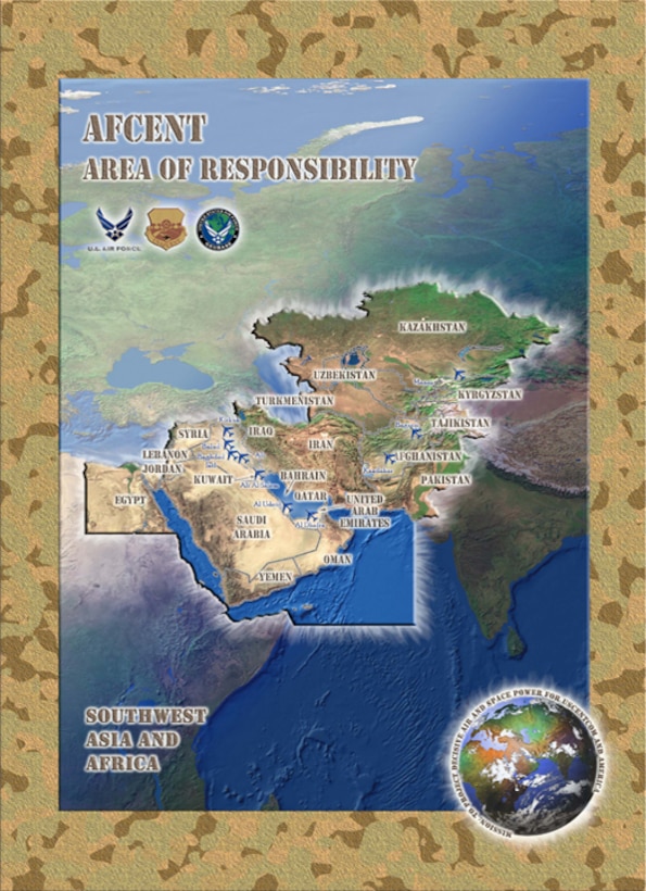 Uscentcom Aor Map 