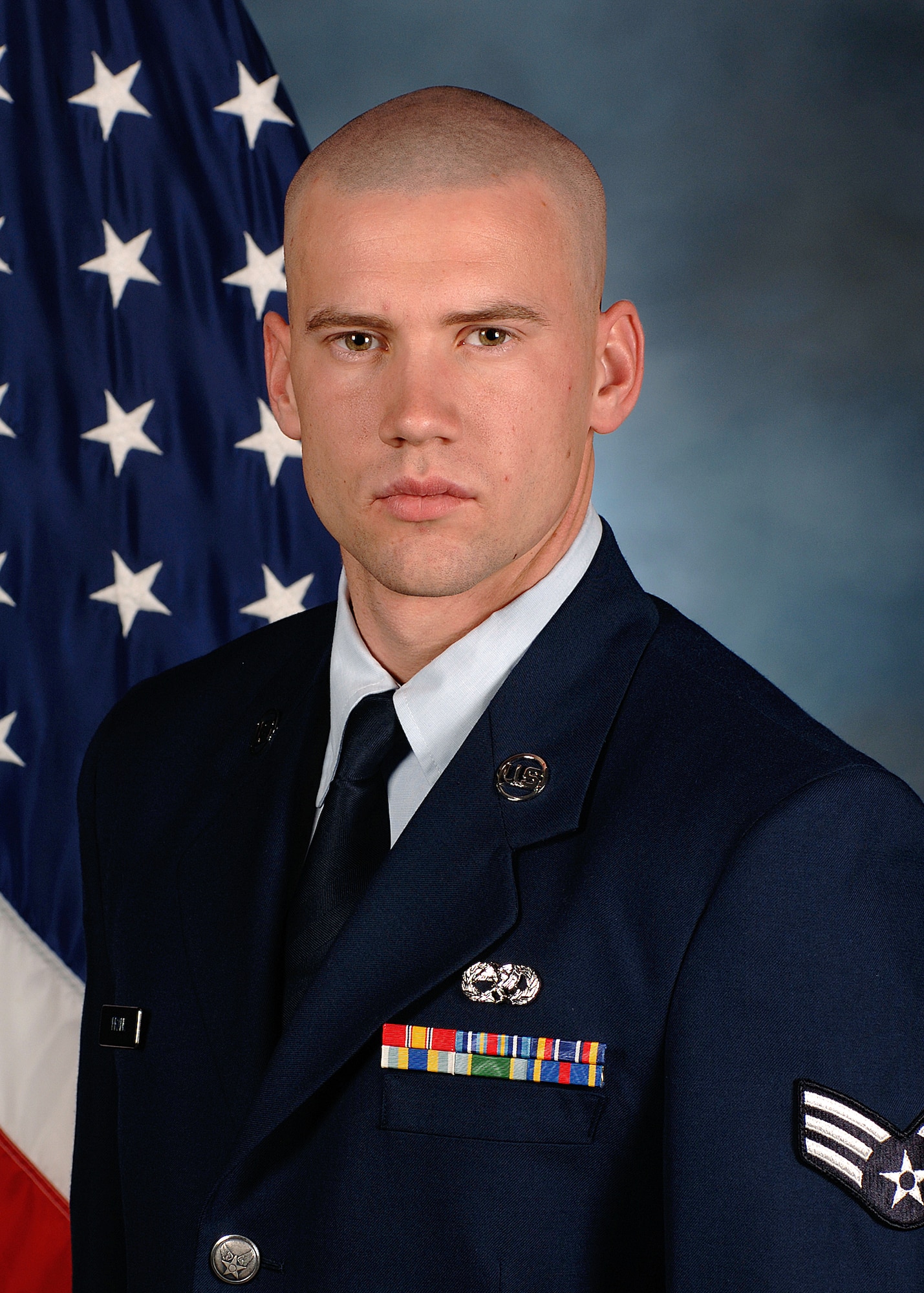 Senior Airman Jacob Frank, 28th Munitions Squadron conventional maintenance crew member, was awarded the Lt. Gen. Leo Marquez award. The award recognizes Airmen who demonstrate the highest degree of sustained job performance, knowledge, efficiency, and results in the categories of aircraft, munitions, missile and communications electronics maintenance. (U.S. Air Force photo/Airman 1st Class Joshua Seybert) 