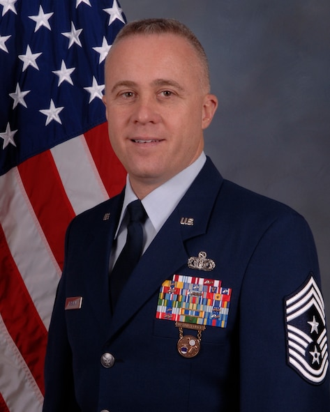 After a career that has spanned four decades, Chief Master Sgt. Todd Kabalan, command chief for the Eighth Air Force is spreading his wings and soaring to new horizons. While assigned as the command chief for "The Mighty Eighth," Chief Kabalan advised the commander on all matters concerning the operational utilization, assignment, morale, and welfare, of more than 35,000 enlisted personnel assigned to the war-fighting headquarters. (U.S. Air Force photo by Senior Airman Kendra Austin)
