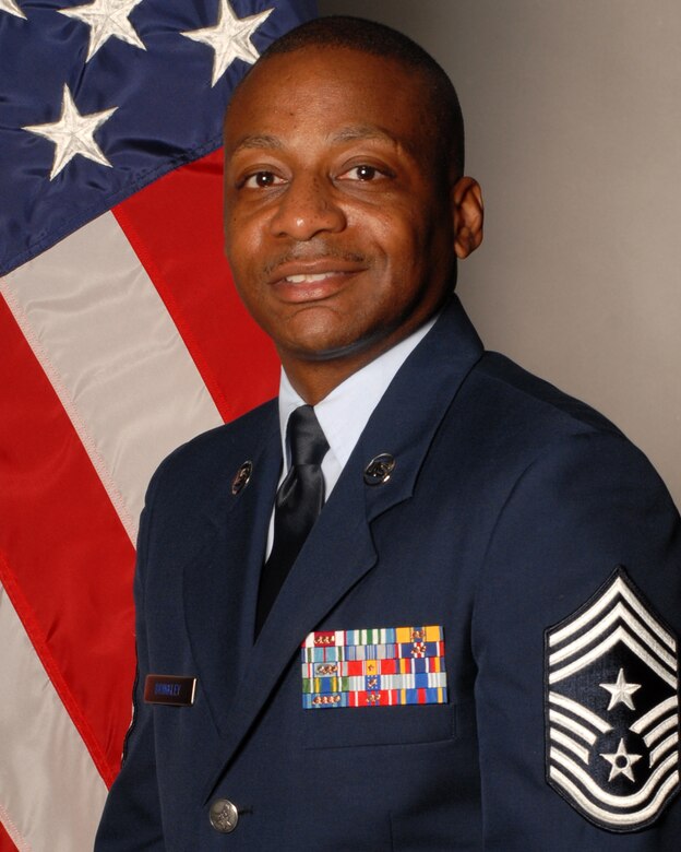 Chief Master Sgt. Anthony Brinkley, 19th Airlift Wing command chief